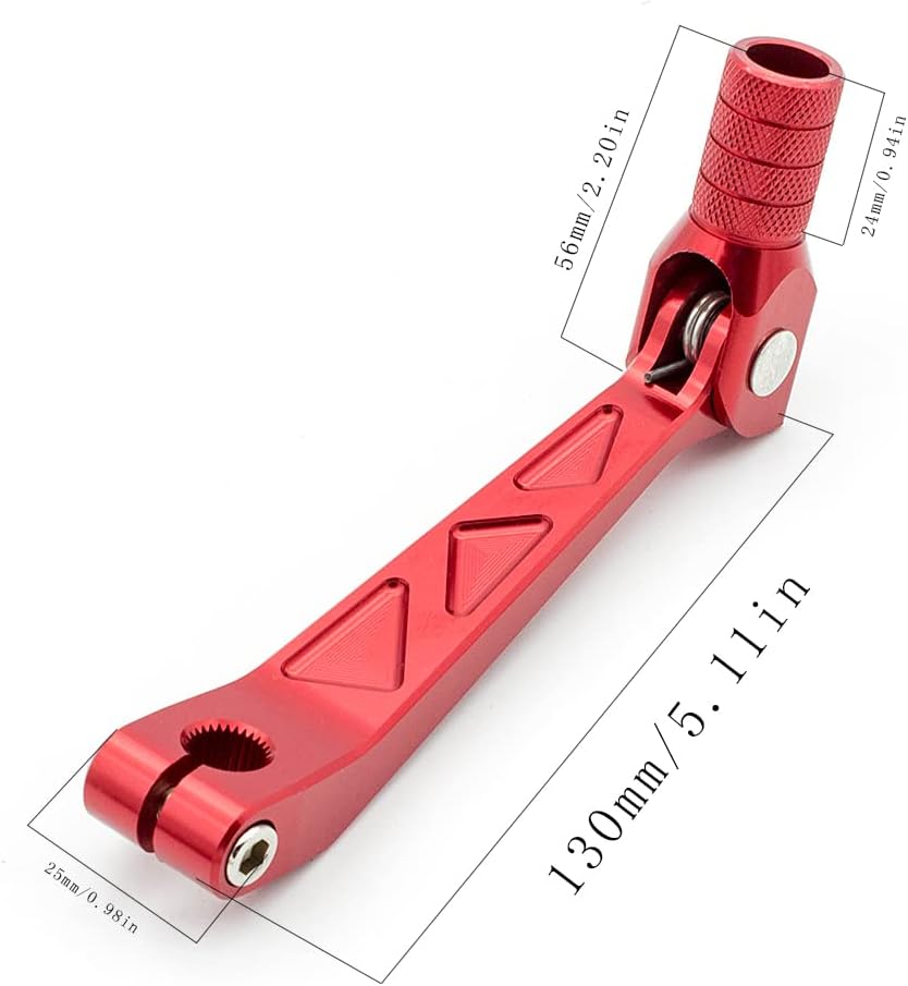 CNC Dirt Bike 10mm Aluminum Folding Gear Shifter Shift Lever for CRF150F CRF230F CRF150F 230F 2003-2009, CRF150F CRF230F 2012-2017