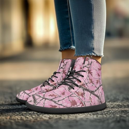 Image of Fashion Print Womens Mens High Top Barefoot Sneakers Flat Shoes