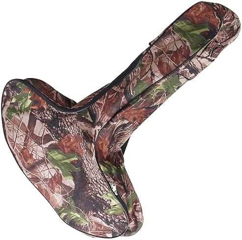 Rhinenet Hard Case Compatible with Crossbow Camo Archery Bow Carrier Bag with Backpack Strap Crossbow Protective Bag Padded Water-Resistant Portable Outdoor Case (35.43 x 27.56 x 7.87 inch)