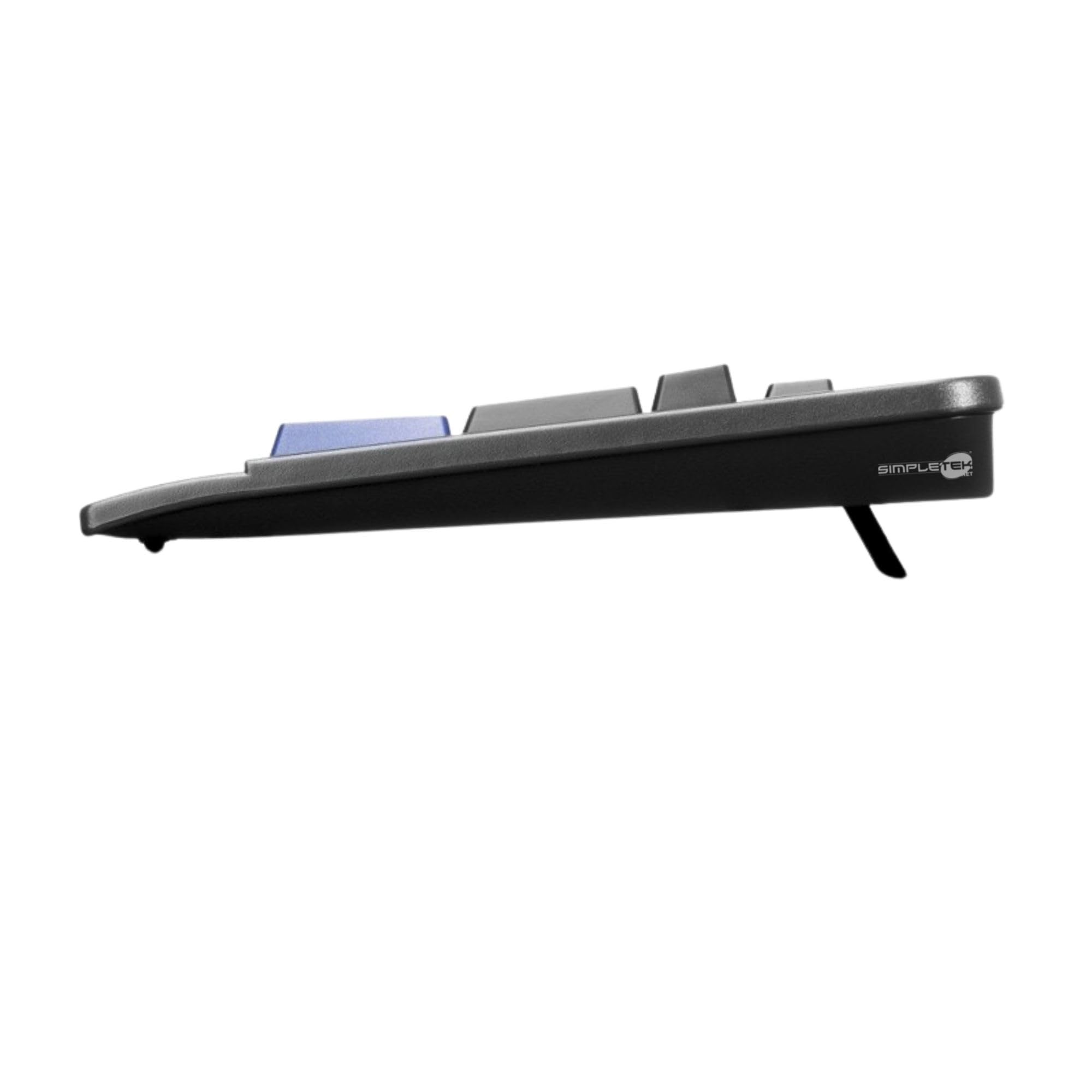 SIMPLETEK - Tastiera Cablata USB QWERTY Italiano | Design Ergonomico, Tasti a Membrana, Plug & Play | Nero