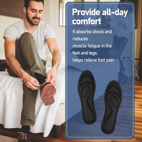 WLLHYF 2 pares de plantillas de espuma memory para calzado miniatura 6