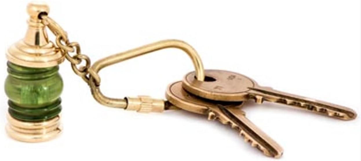 Solid Brass Lamp latent Design Keychain Beautiful lamp design Keychain image 2