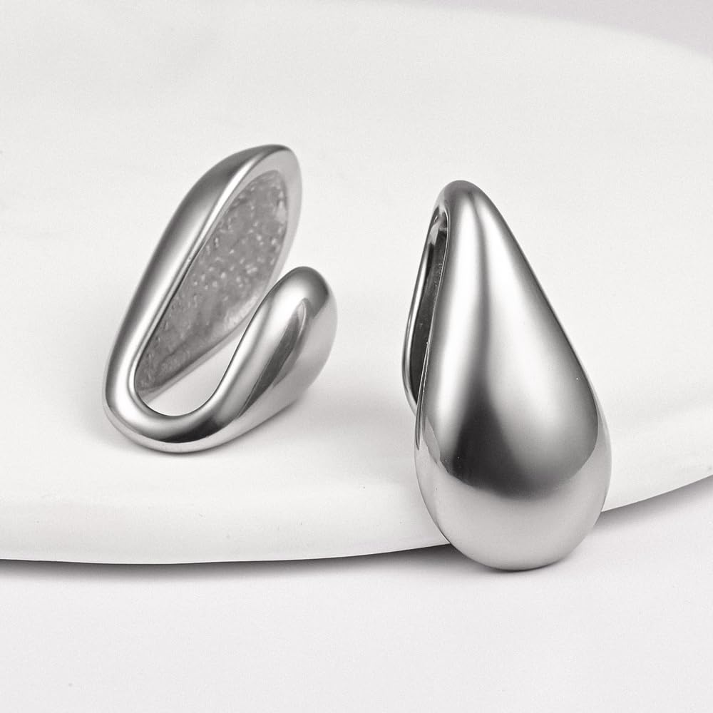 Vankula Ciężarki do uszu Flesh Tunnel Weights Hangers Pierścienie Obręcze Stal nierdzewna dla mężczyzn i kobiet Piercing do uszu Rozciągnięta biżuteria 5 mm 6 mm 10 mm 12 mm, Metal