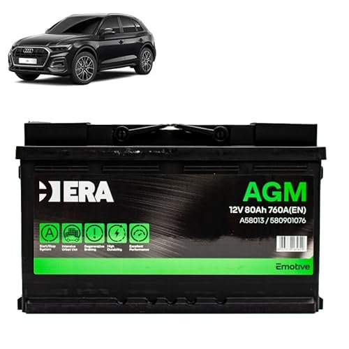 Batteria 80Ah A.G.M. per Audi Q5 35 40 50 SQ5 TDI gasolio Mild-Hybrid 2016+