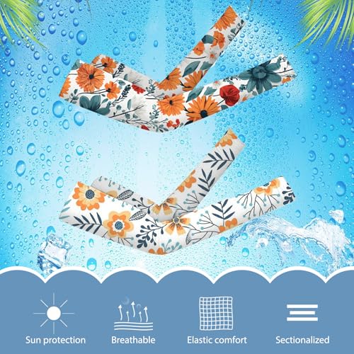 Mangas de jardinería floral y protección solar pack de 2 pares con diseño transpirable 5