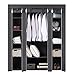 Produktbild Brian & DANY59 Tragbarer Kleiderschrank mit Kleiderstange und 12 Regalböden, aktualisierte dickere Metallrohre als Normale (16 mm vs 13 mm) & stärkeres Vliesstoff (80 g vs 70 g)