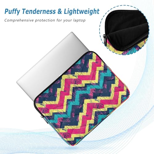 Funda para portátil 13-14 pulgadas con patrón zigzag miniatura 5