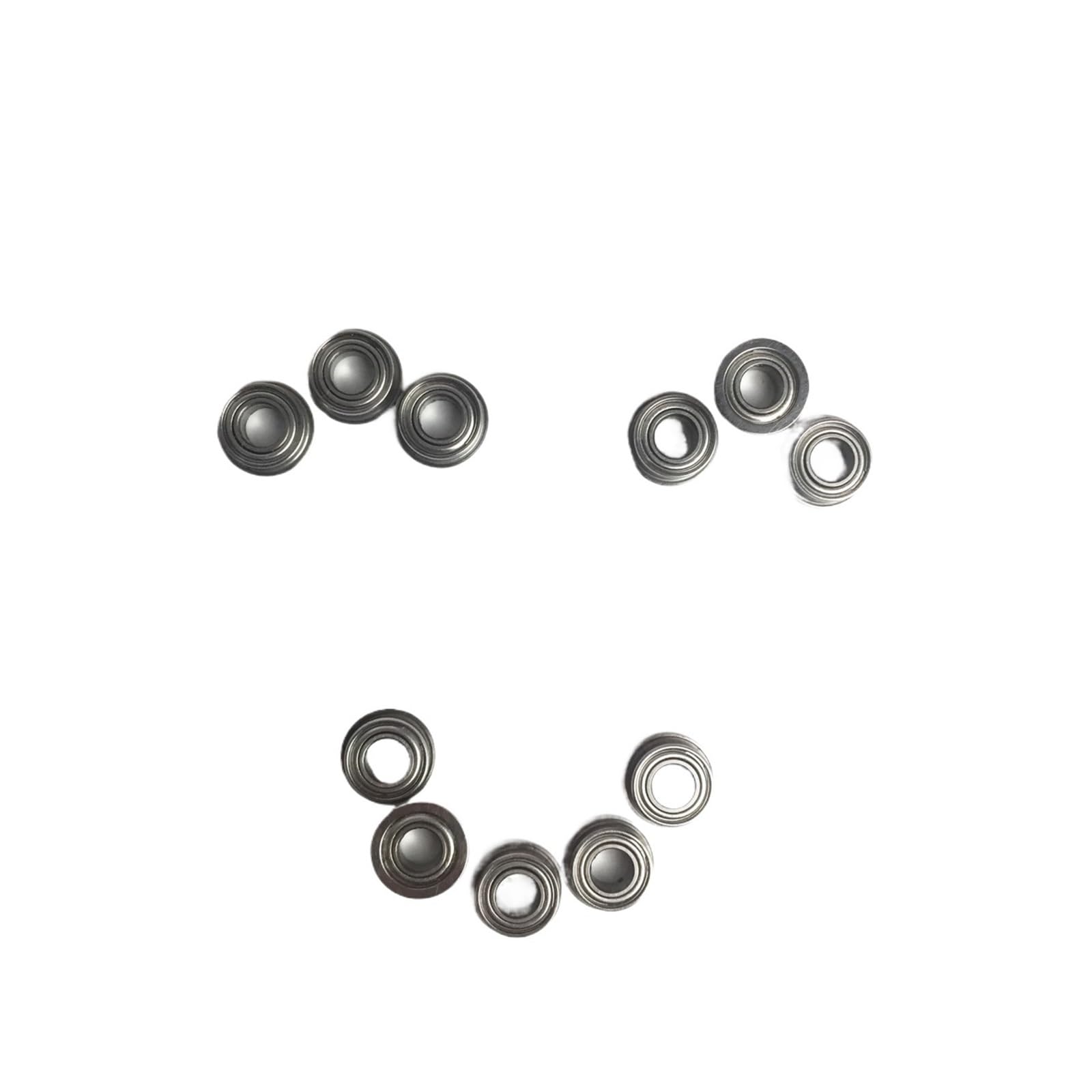 NOBIRTBSA 10PCS F6001ZZ Flange Bearing 12x28x8 mm ABEC-1 Flange F6001 Z ZZ Ball Bearing