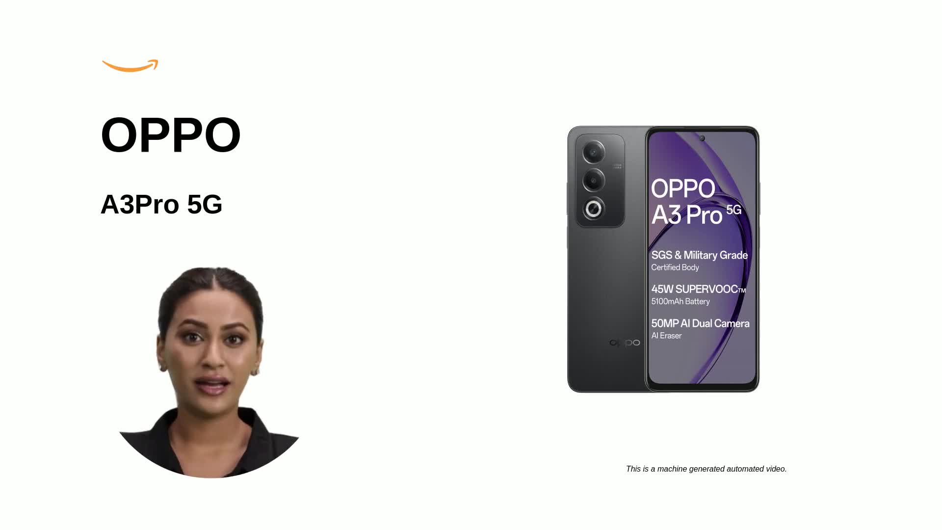Refurbished) OPPO A3 Pro 5G (Starry Black, 8GB RAM, 128GB Storage