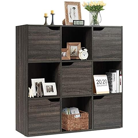 Goplus Librería 9 Casas con 5 Puertas Cover