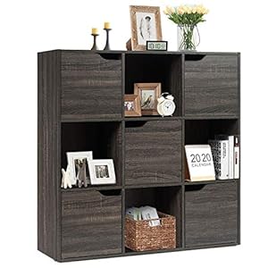 CASART 6/9 Cube Storage Unit, Wooden Mod...