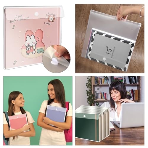 Image of 24Pcs Scrapbook Paper Storage 12 x 12 Paper Storage Top Loading Plastic Scrapbook Storage Box Clear Scrapbook Paper Organizer for Holding Scrapbook Paper Photos Vinyl Sheets Files