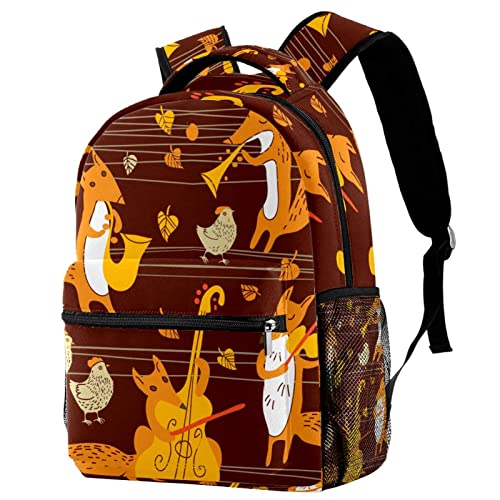 Sac à dos de voyage renards automnaux pour loisirs et campus