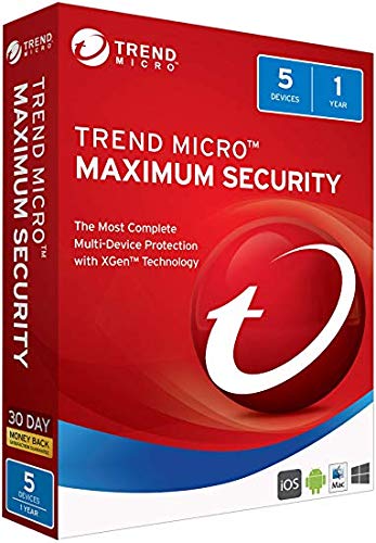 Trend Micro Maximum Security Antivirus 2020 YEAR 2 USER 5 Email Delivery in 2 Hours (B088GLX1FK) Amazon Price History, Amazon Price Tracker