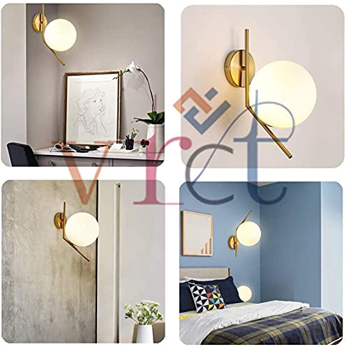 Image of VRCT Wall Light Lamps for Living Room Modern, Bedroom, Bungalow, Restaurant, Hotel (Golden)