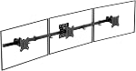 WALI Monitor Arm Wall Mount for 17 to 32 Inch (GSWM001), Black | Monitor Wall Mount Holds up to 10 kg, Fully Adjustable with Swivel Tilt Rotation, Ergonomic, Space Saving, VESA 75/100mm