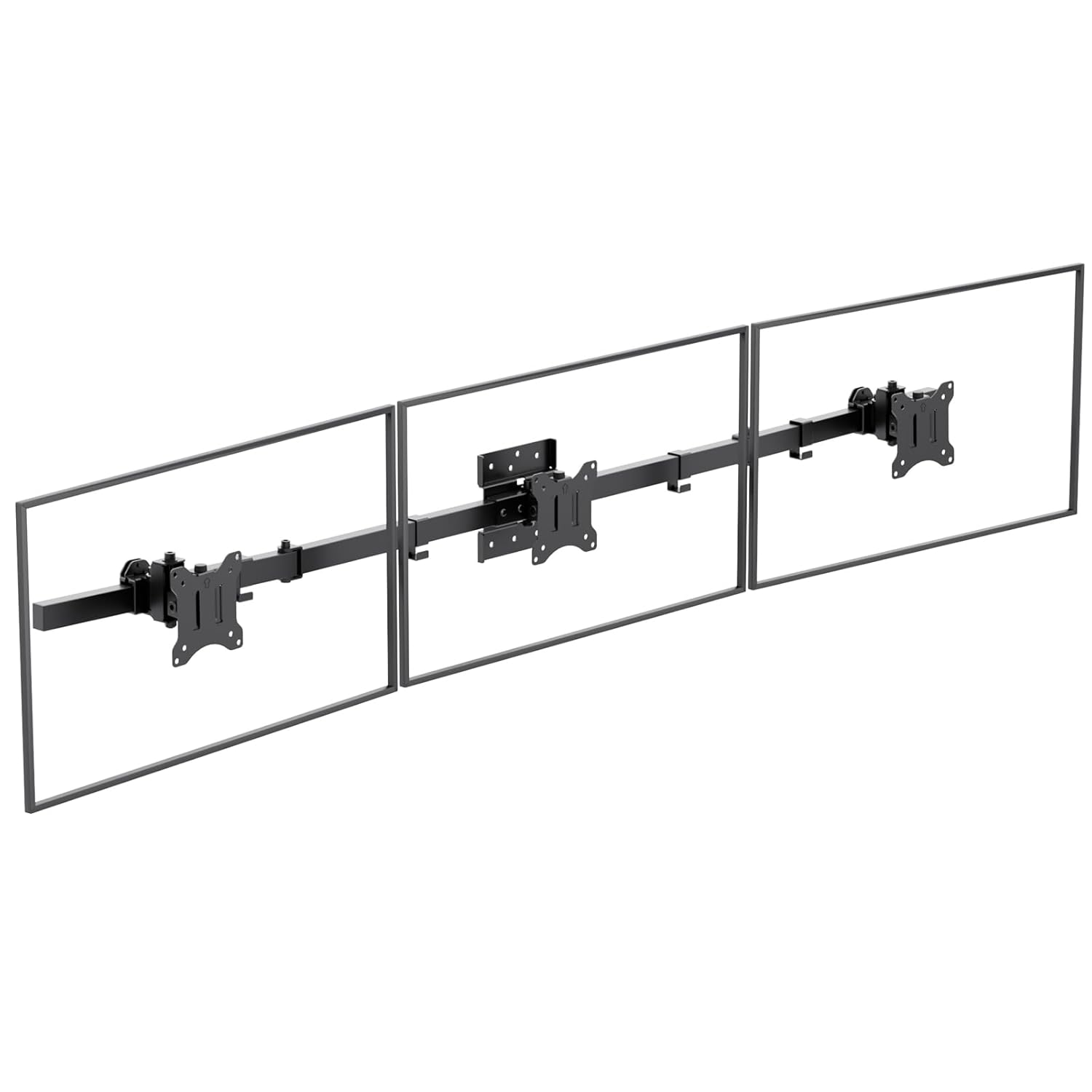 WALI Triple Monitor Wall Mount for 17 to 32 Inch Computer Monitor Arm for 3 Screens Swivel Tilt