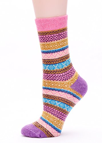 Image of Womens Wool Knit Winter Socks