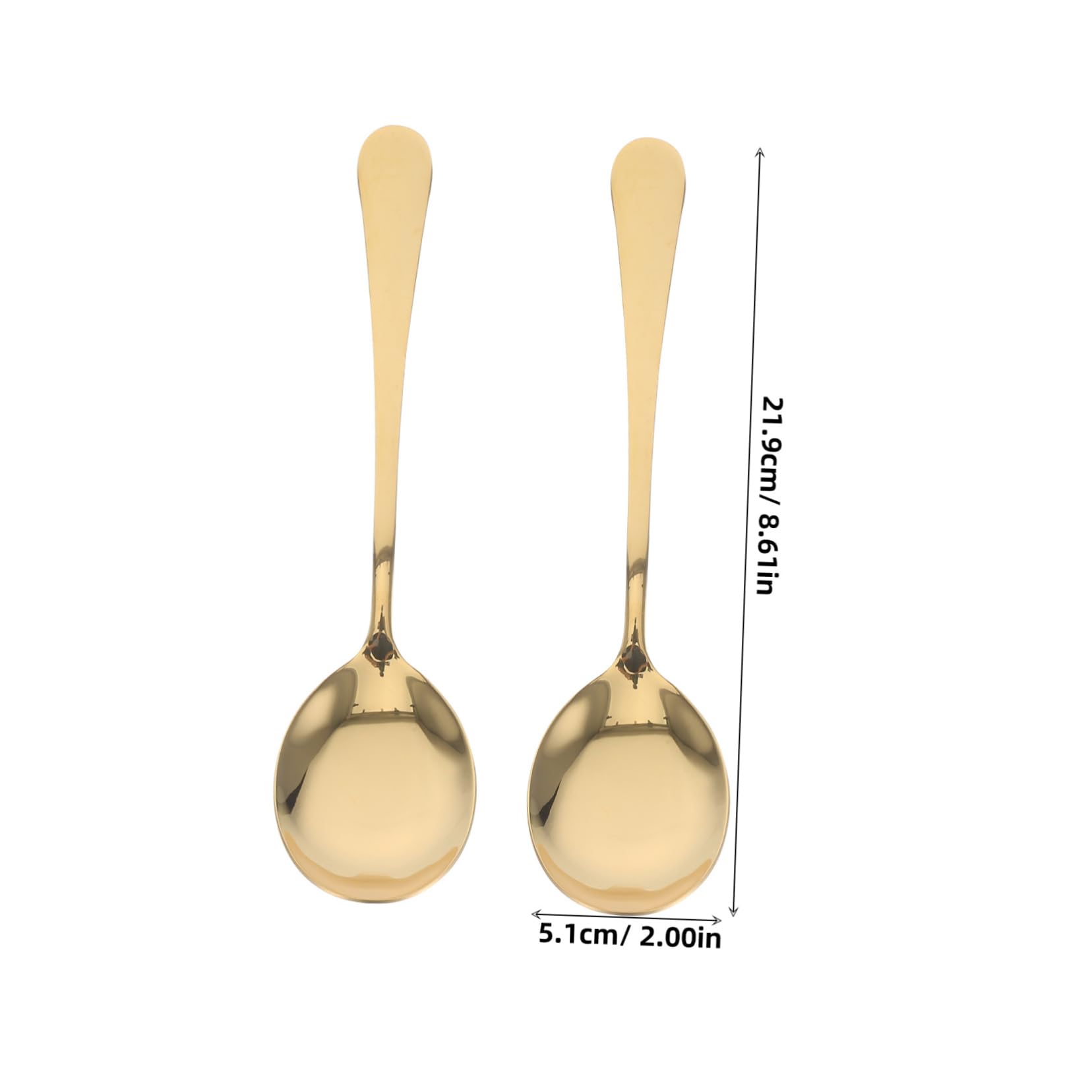 CIYODO Stainless Steel Serving Spoon Set Large Dinner Spoons for Buffet Parties Catering Hotel Restaurant