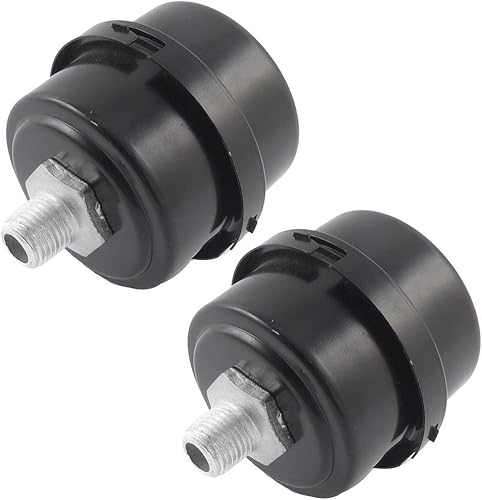 2 piezas 1/4 "BSP 0.512 in compresor de aire silenciador filtro silenciador silenciador de aire compresor de aire de metal, filtro de admisión