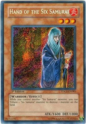 Yu-Gi-Oh! - Hand of The Six Samurai (TDGS-EN085) - The Duelist Genesis - 1st Edition - Secret Rare