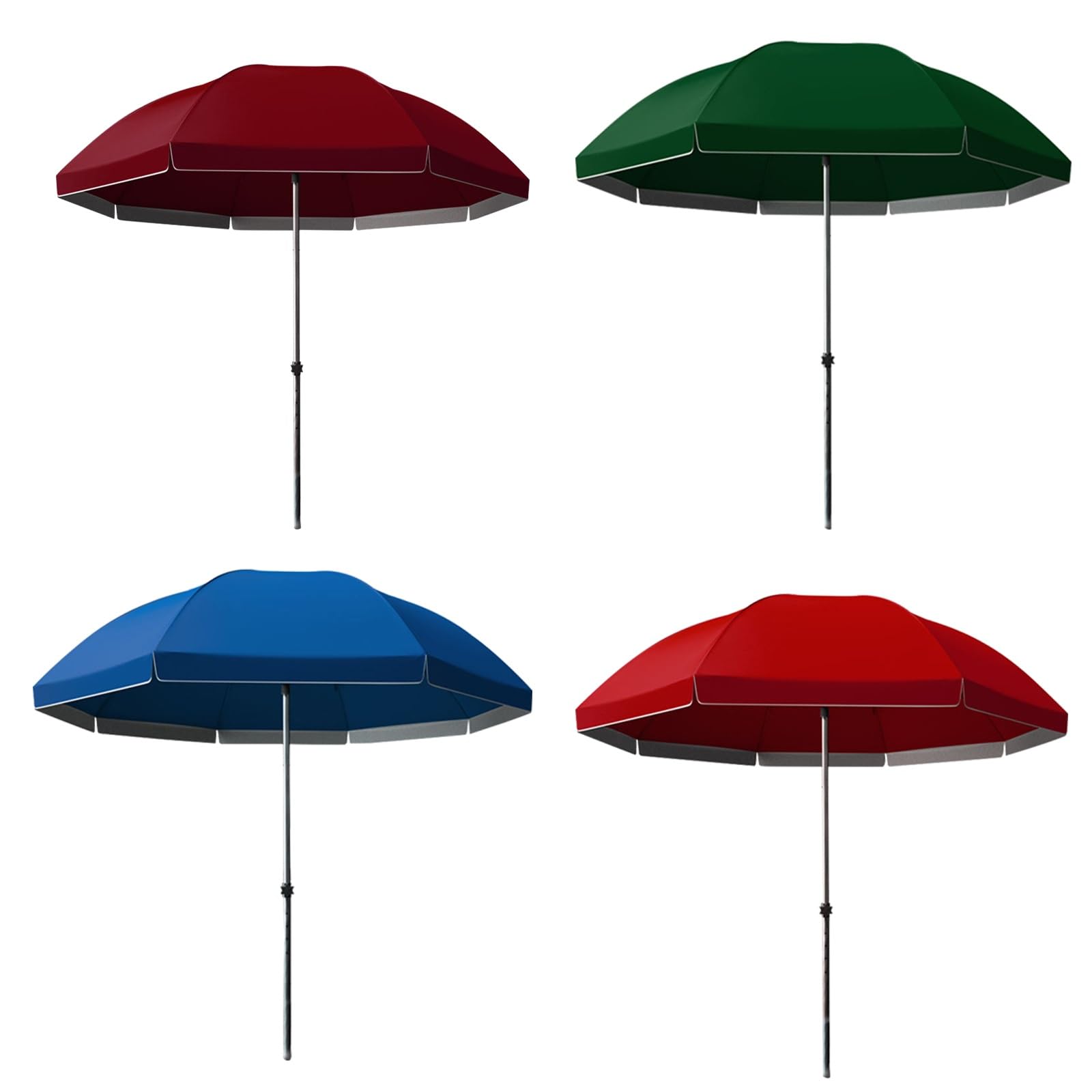 Parasol słoneczny, parasol rynkowy, 2,6/2,8/3/3,2 m, torba do przenoszenia, regulowana wysokość, kompatybilny ze stołem, wiatroszczelny, 1 szt., wodoodporny, patio, ogród, plaża, basen, podwórko
