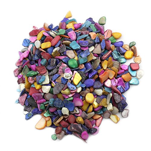 MAGIC SHOW 600 piezas (200 g) para decoración del hogar, arte y manualidades, en colores variados, conchas, mosaicos y azulejos
