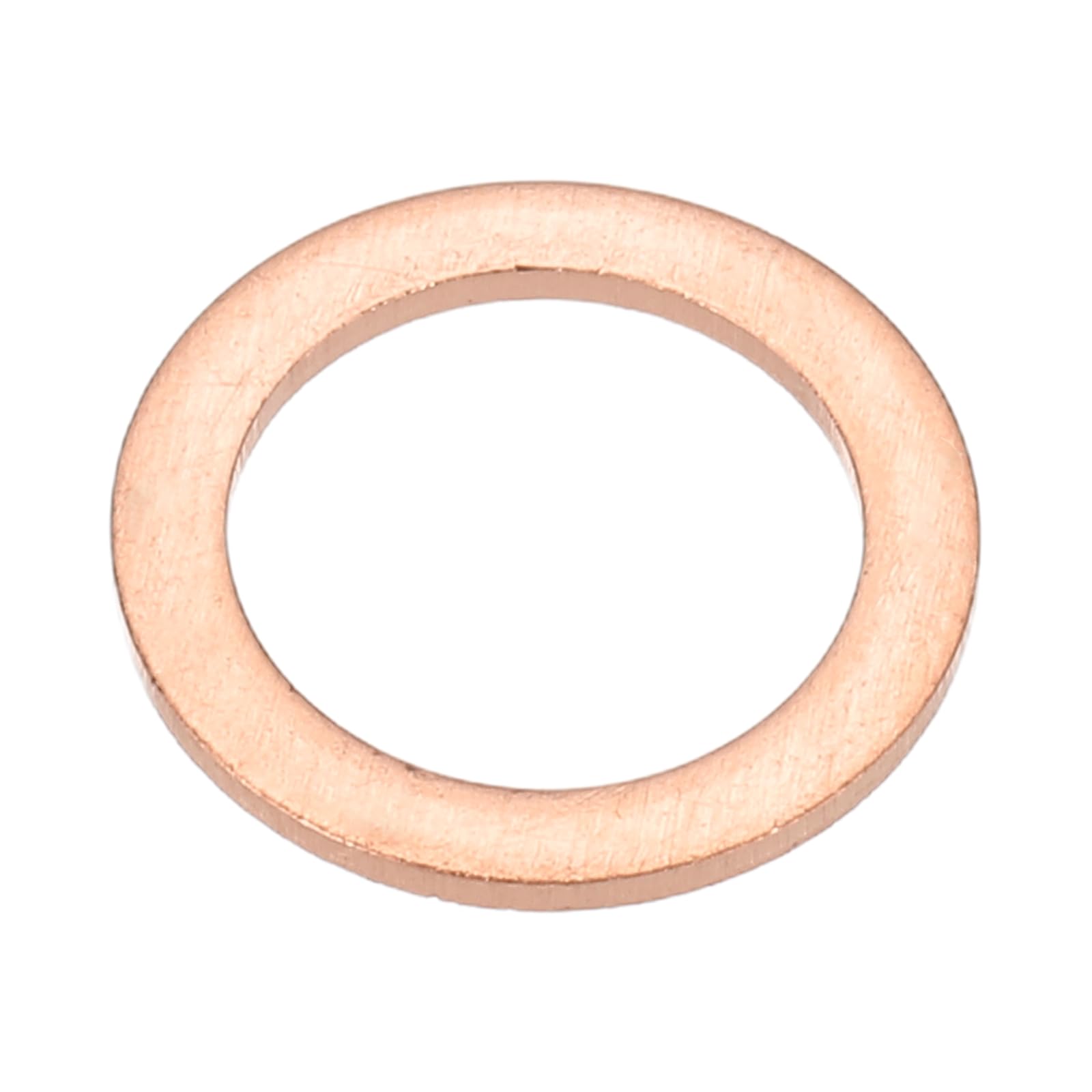 PATIKIL M10x14x1mm Flat Copper Washers, 25 PCS Copper Automotive Drain Plug Gaskets Flat Ring Oil Crush Washer Spacers for Faucets Garden Bolts Screws Hose, Purple