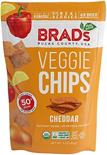 Amazon.com: Brad's Plant Based Chips vegetales orgánicos, queso cheddar ...