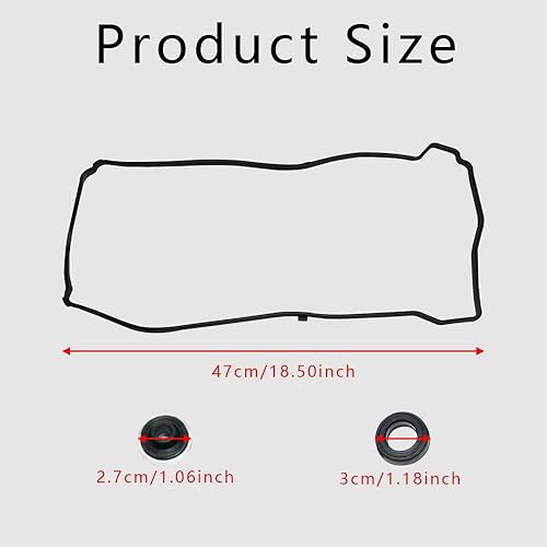 Miniatura 2 de Juego de juntas de tapa de válvula, junta de tapa de válvula del motor, junta de sello de tapa de válvula compatible con Honda Accord Civic CR-V,