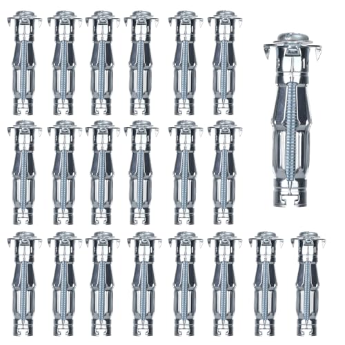 20 Stück Hohlraumdübel Metall, Trockenbauanker mit...