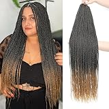 NAYOO Crochet Hair Senegalese Twist, 28 Inch 8 Packs Small Crochet Hair for Black Women, 35 Strands/Pack Braids Hair Extensions Crochet, Crochet Twist Hair Hot Water Setting (28 Inch, 1B/27) -  ALICA Hair Products co.,ltd.