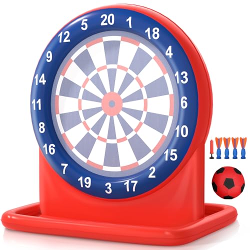 LUVTOY Cible Jeux Piscine Gonflable pour Adulte Enfant - Jeu de Fléchettes Flottantes dans l'eau - Jeu Piscine Jeux Exterieur et Intérieur Enfant -...