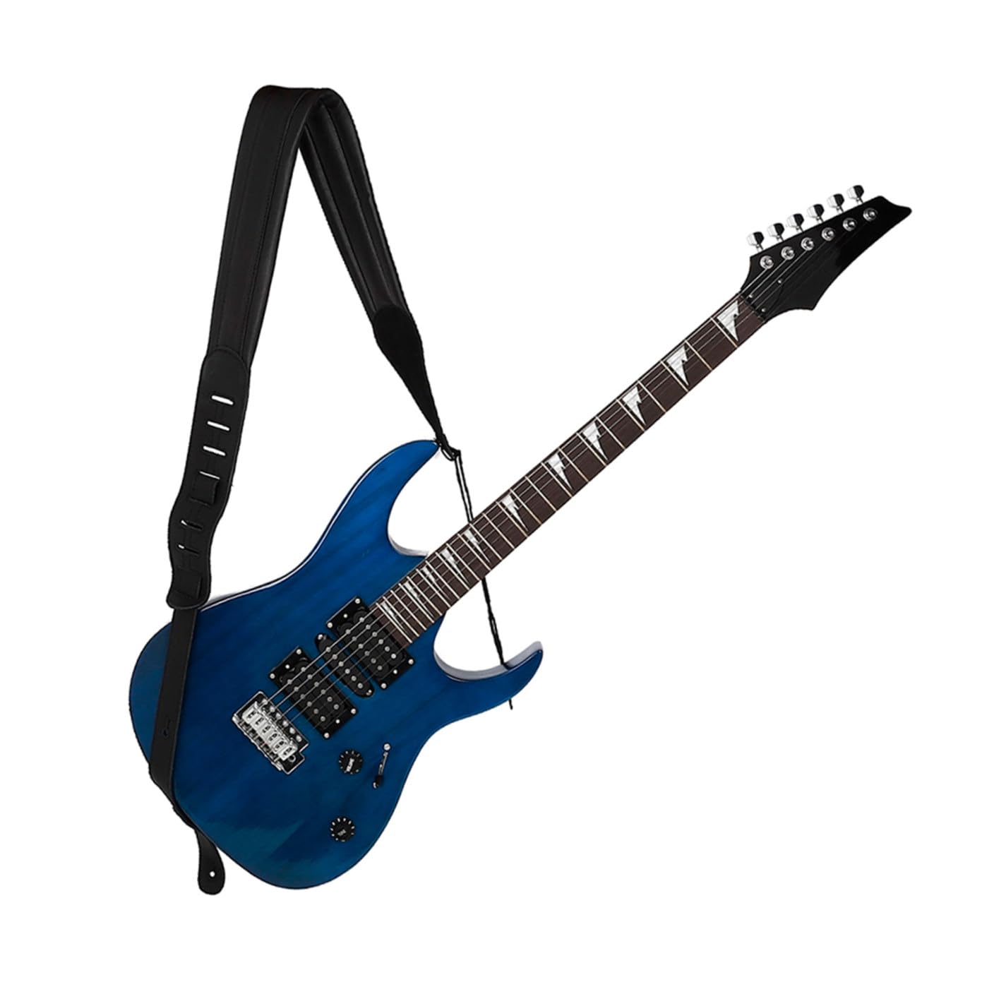 YARNOW Correa de Guitarra Ajustable de Cuero y Algodón Acolchada y Gruesa Diseño Transpirable Correa de Descompresión para Músicos