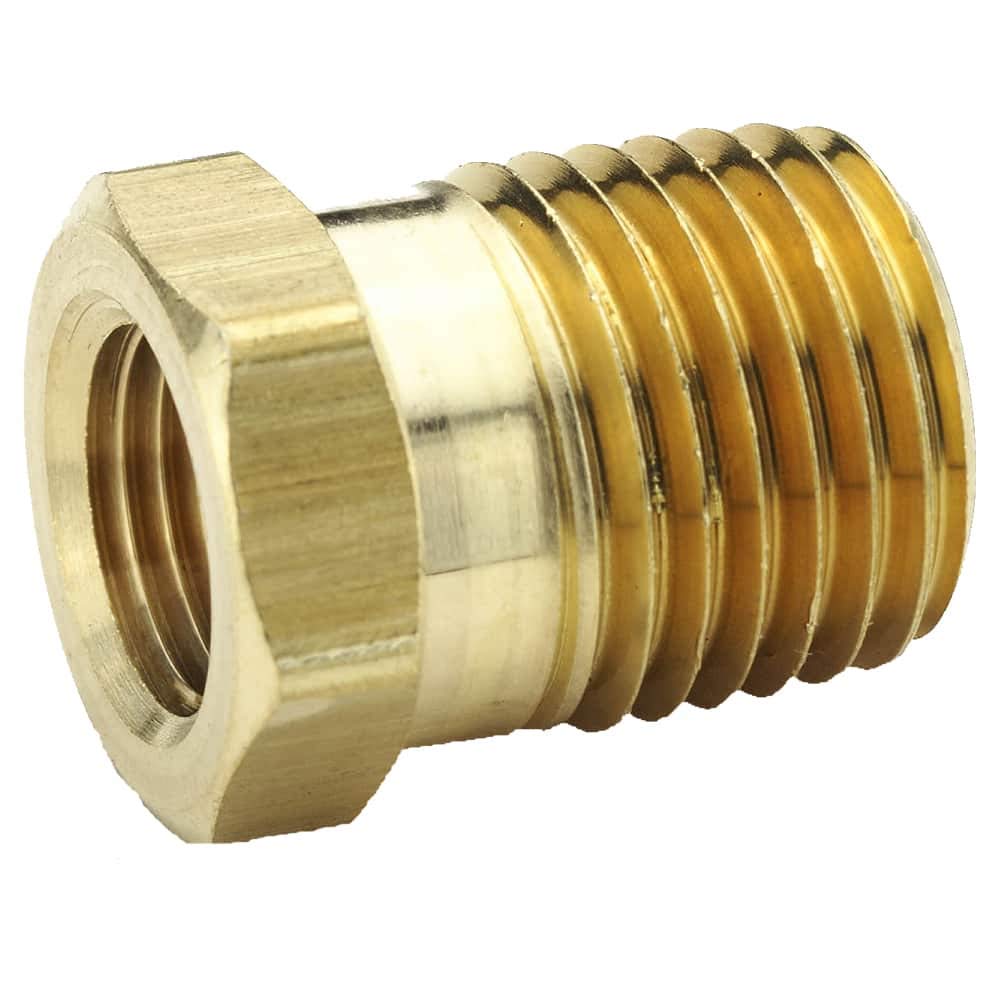 Parker Hannifin 209P-4-2-pk10 Bushing Pipe Fitting, Brass, 1/8