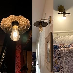 Pathson Set of 2 Metal Wall Sconce Brass Finished, Split Flower Design Wall Lamp Fixture, Home Decor Art Wall Light Hardwired Farmhouse Lighting for Living Room Hallway Bedside Pathson Set of 2 Metal Wall Sconce Brass Finished Split Flower Design Wall Lamp Fixture Home Decor Art Wall Light Hardwired Farmhouse Lighting for Living Room Hallway Bedside