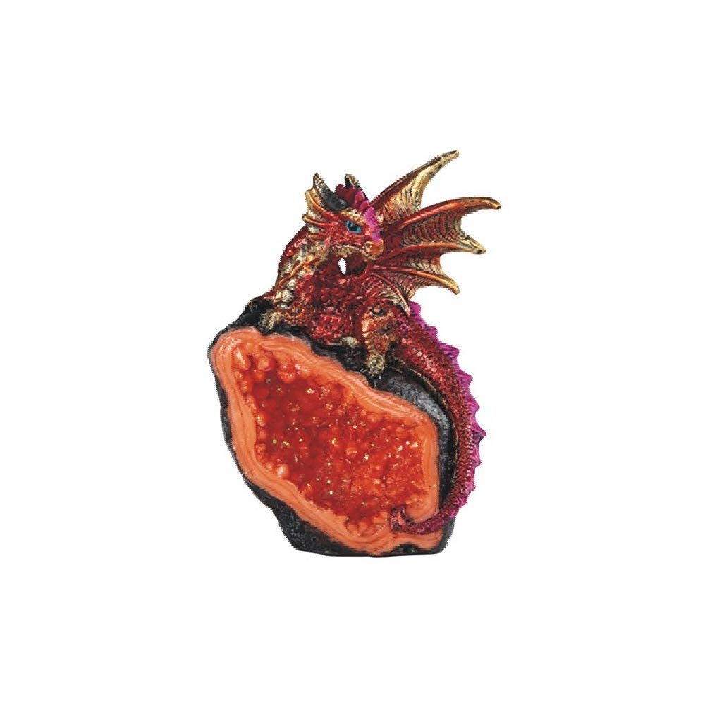 Figurine Dragon Rouge sur Cristal GSC 71812 de 10,2 cm