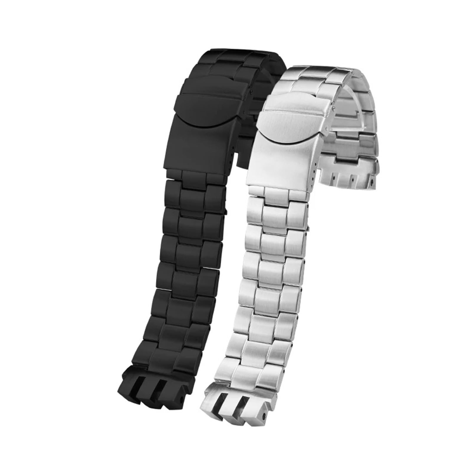 Bracelet de montre en acier de précision 20 mm compatible avec les bracelets d'interface concaves et convexes Swatch YTS401, YTS402, YTS407G, YTB400, YTS403 et 409