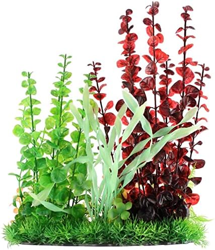 XYWHPGV プラスチック水族館水槽エミュレーション水中草植物芝生飾りトライカラー(e069a dab7f bc6a9 a8328