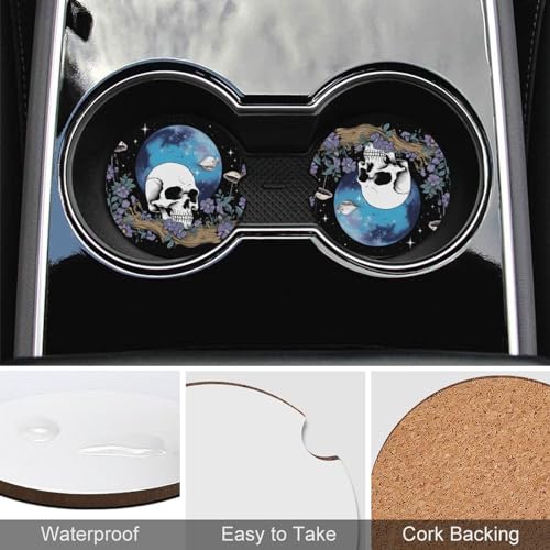 4PCS Posavasos para portavasos de auto 2.56 pulg miniatura 5