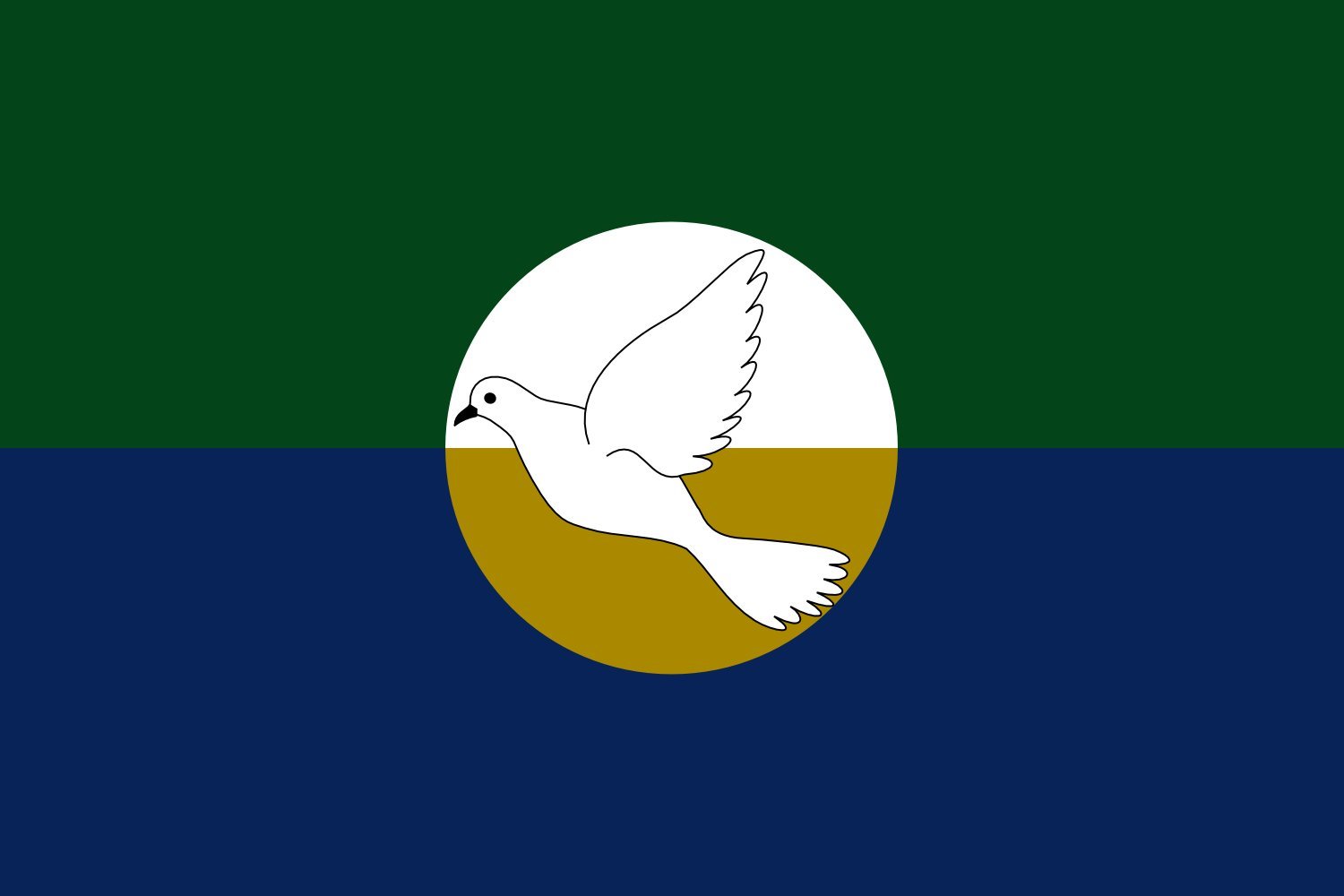 Drapeau San Estanislao Bolívar grand pavillon municipal extérieur