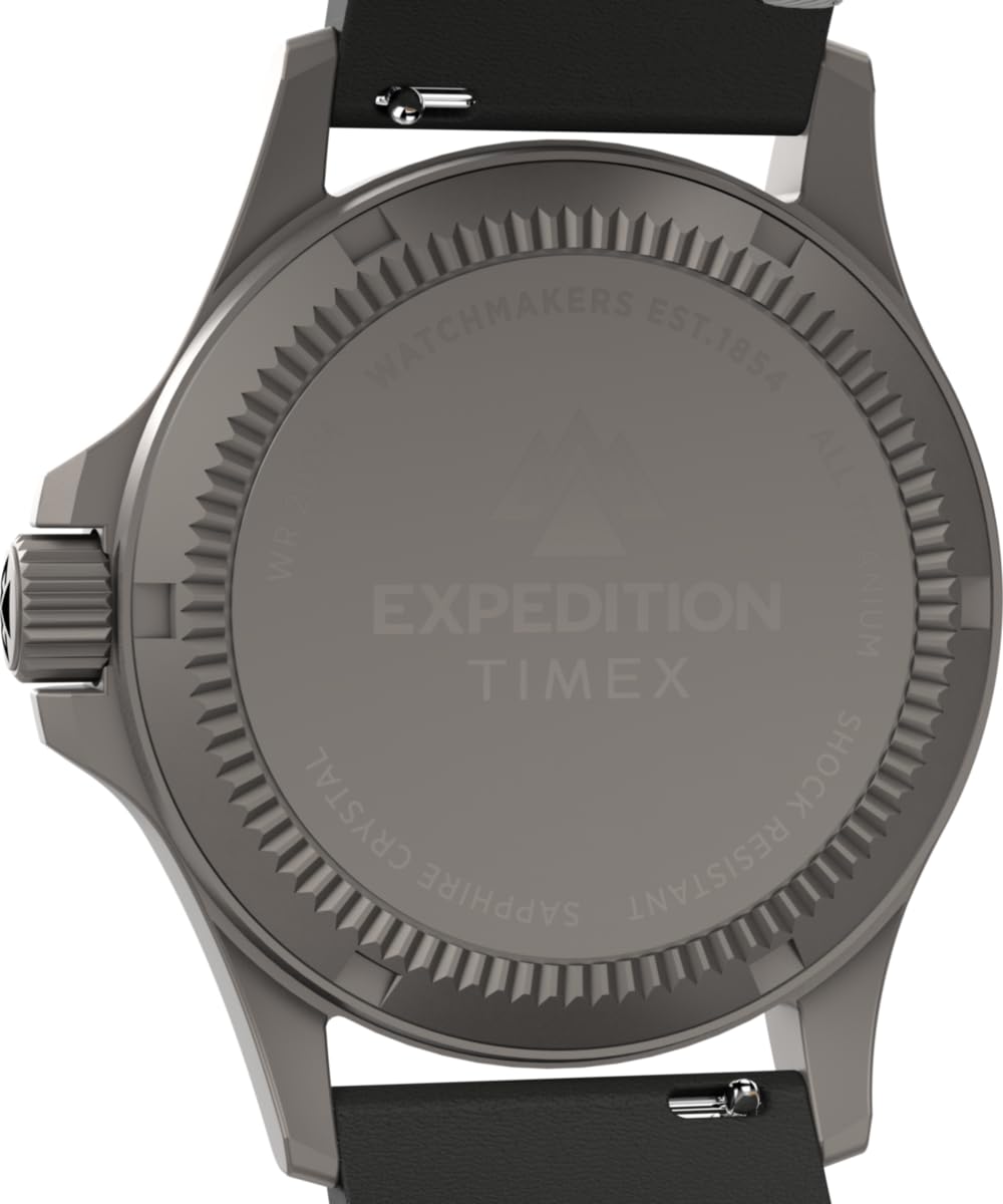 Timex Men's Expedition Titanium 38mm Leather Strap Watch
