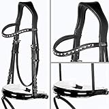 Material: Softleder Heinick-Reitsport Trense Soft Selection Lack Weiß anatomisch ~ Bern ~ WB VB Größe Warmblut/Full