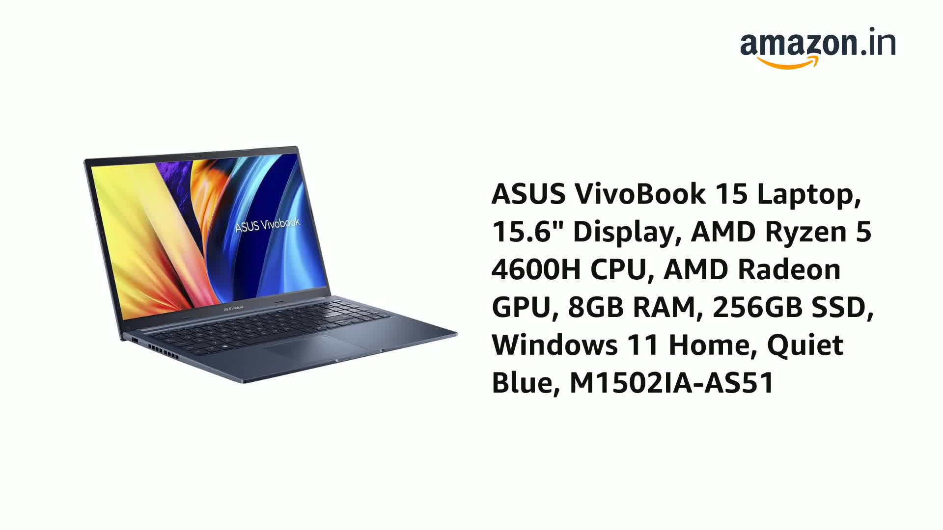 ASUS VivoBook 15 Laptop, 15.6