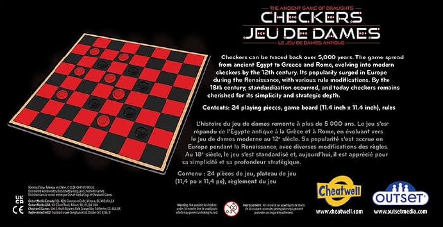 Amazon.com: Checkers - The Ancient Game of Draughts - for 2