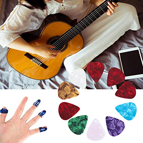 Kit D’accessoires pour Guitare Comprenant 10 Médiators en Celluloïd + 4 Curseurs de Guitare + 8 Doigtiers avec Boîte en… - Les Beatles, Paul McCartney, John Lennon, RIngo Starr, George Harrison Kit D'accessoires pour Guitare Comprenant 10 Médiators en Celluloïd + 4 Curseurs de Guitare + 8 Doigtiers avec Boîte en… – Image 3