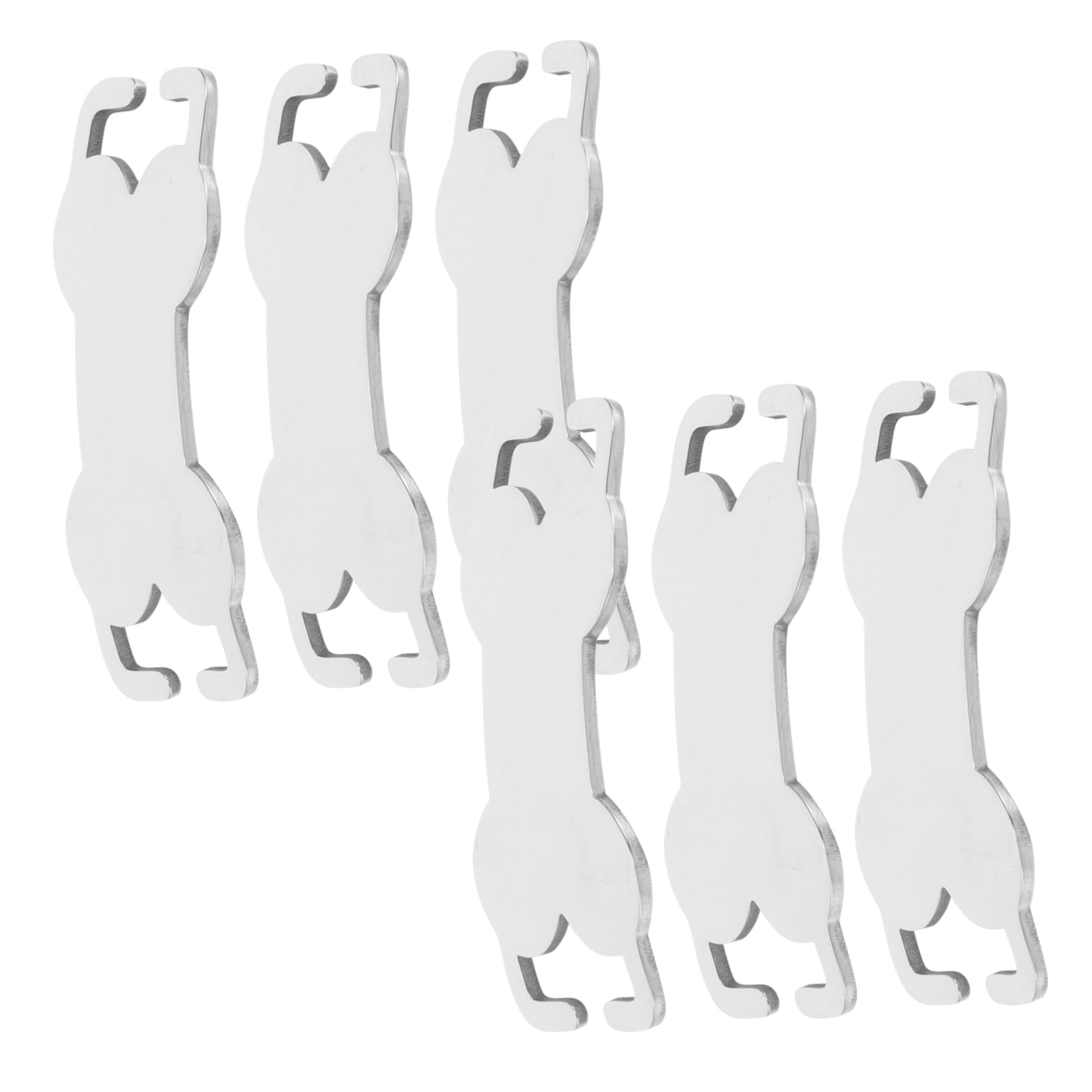 Sosoport 30stücke Hundemarken Aus Leichte Gravierbare Hundeschilder Im Knochenformat Für Personalisierung Für Haustiere Silberfarben