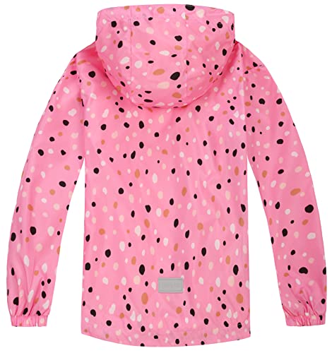 Boys Girls Rain Jackets Hooded Waterproof Lightweight Fleece Lined Coats Windbreakers Raincoats for Kid2