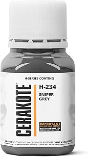 (Oven Cure) H-Series Sniper Grey [ 4oz ] H-234T -Our Ceramic Technology Combines Performance with Color on All- Metals, Polymers + More - (Part B) Included