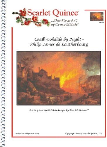 del001Coalbrookdale por la noche por Philip James de Loutherbourg tabla de punto de cruz